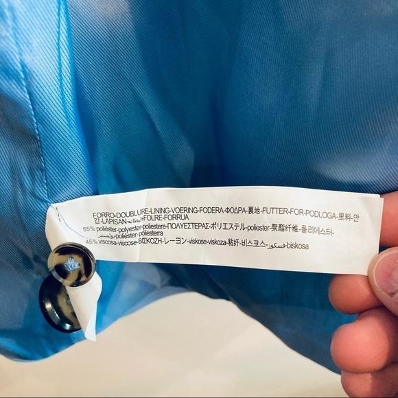 ZARA Sz S Oversized Y2K Jacket Blazer Lined Shoulder Pads NEW WITH TAG - Picture 13 of 13